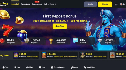 Golden Billy Casino Review
